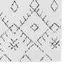 Boho Moroccan Pile Shag Accent Rug 5' x 7' - White